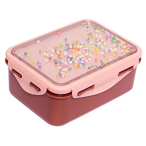 Ланч-бокс Petit Monkey "Popsicles Desert Rose", пыльно-розовый